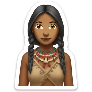 Indigenous woman sticker