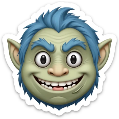 Troll face sigma sticker