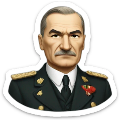Atatürk at heart sticker