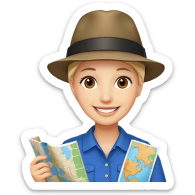 tour guide in USA sticker