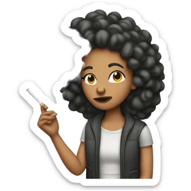 Lightskin blowing Smoke sticker