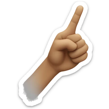 victory hand (bak view) sticker