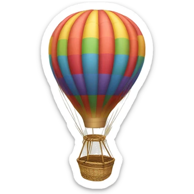 hot-air balloon sticker