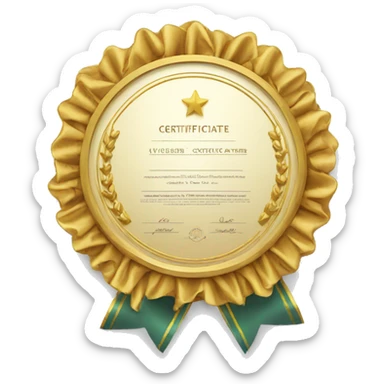 Award Certificate  sticker