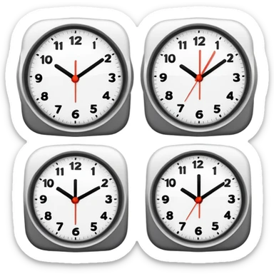 standard emoji clock set at 4:20 sticker