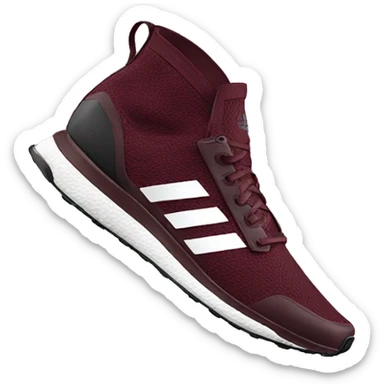 burgundy running\ adidas sticker