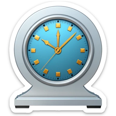 posmodern mantel clock sticker