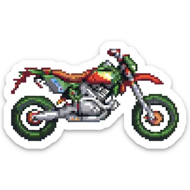 yellow and black super motard motorcycle sticker