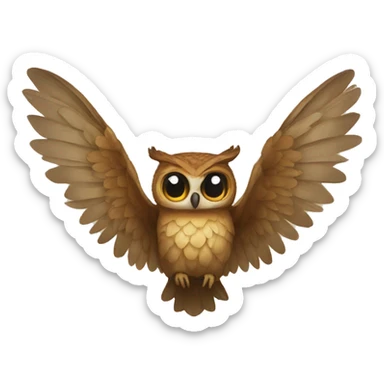 UN BUHO COLOR ORIGINAL sticker