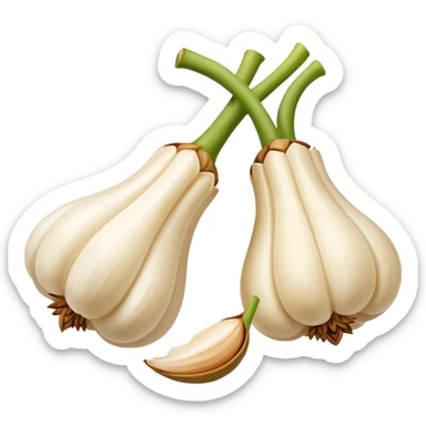 peeled garlic sticker
