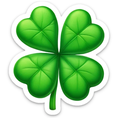 four leaf clover sticker