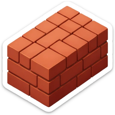 one brick view from above sticker