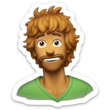 shaggy scooby doo sticker