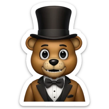 Freddy Fazbear from Five Nights At Freddy's Moive sticker