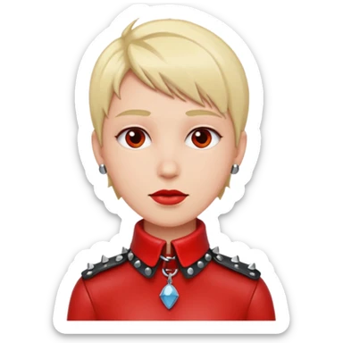 red collar bdsm sticker