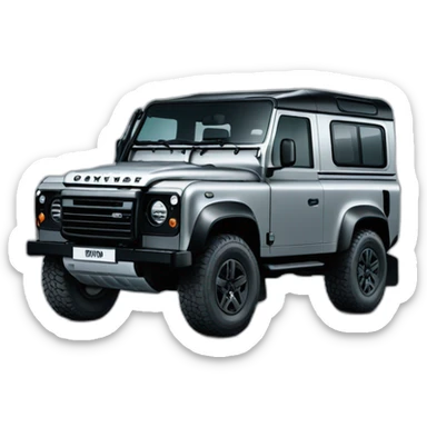 the new landrover defender black sticker