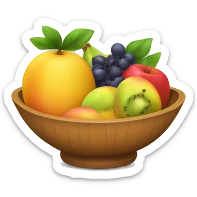 Fruit bowl sticker