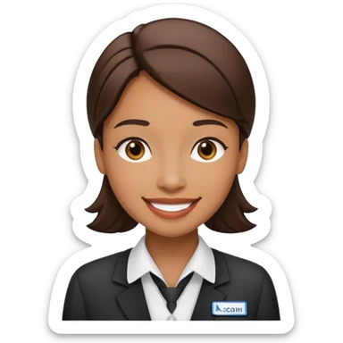 reception staff sticker