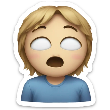 Crying face emoji with a hug sticker