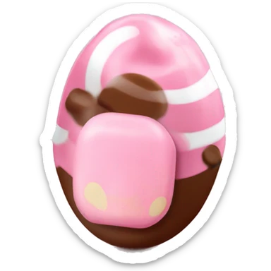 Baby pink lindor chocolates neopolitan flavor pack sticker