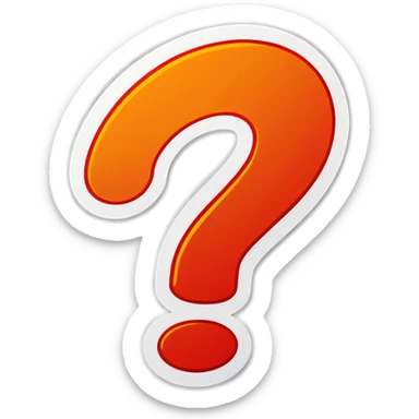 Question mark  sticker