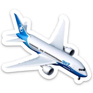 Boeing 787 Dreamliner - Boeing (Model Year: 2022) (Iconic colour: White with blue) sticker