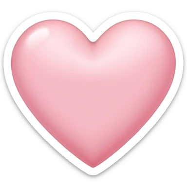 Light pink heart sticker