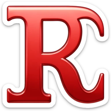 letter R sticker