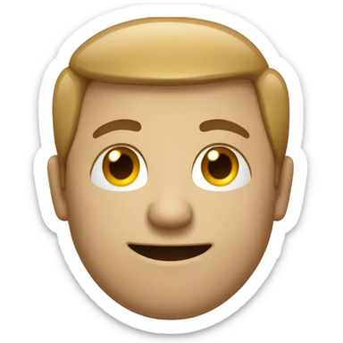 winking man with a smirk sticker