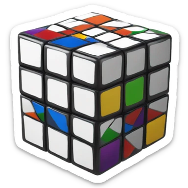 cubo rubik sticker