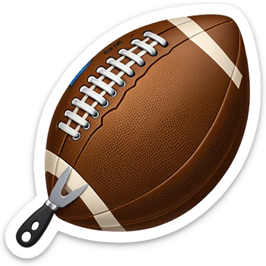 football cutting knife sticker
