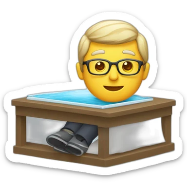 Professeur en vacances sticker