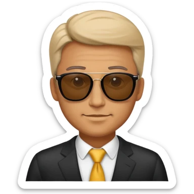 monopoly rich man with sunglasses sticker