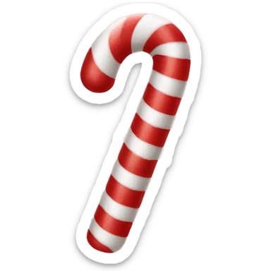 Candy cane sticker