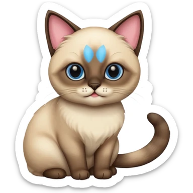 siamese cat cute sticker