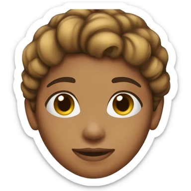 medium skin tone girl happy in Christmas sticker