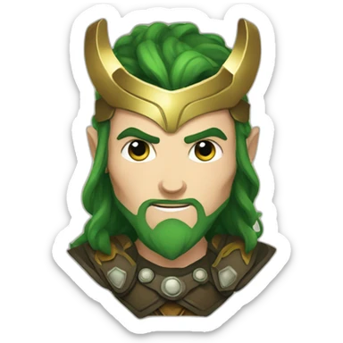 Loki norse mythology sticker