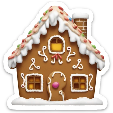 gingerbread house sticker