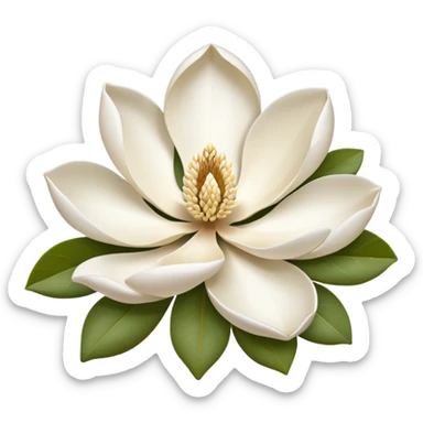 Magnolia flower sticker