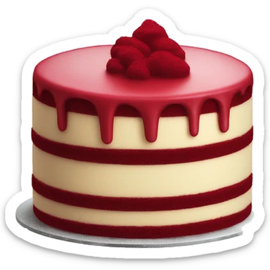 red velvet cake sticker