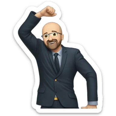 Charles Michel dabbing sticker