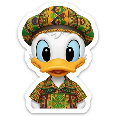 Daisy Duck African sticker