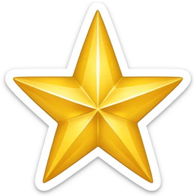 gold star 4 corners sticker