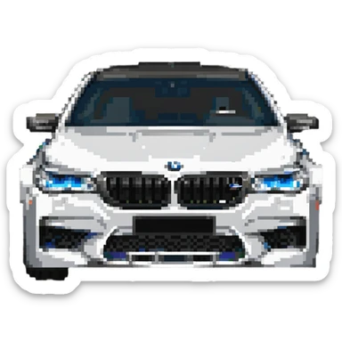 BMW M5 performance sedan sticker