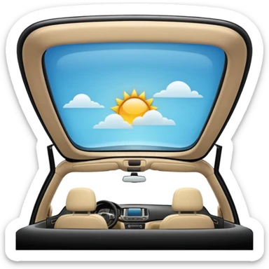 Panoramic sunroof sticker