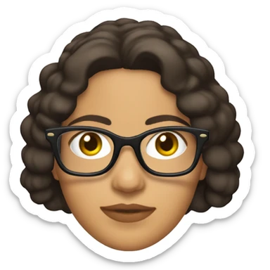 Camila Méndez with subglasses sticker