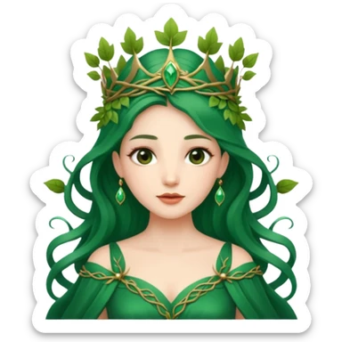 forest queen sticker