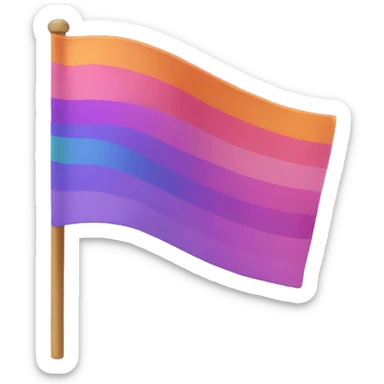 LGBTQ lesbian flag sticker