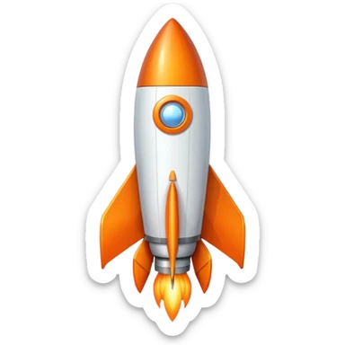 Rocket Countdown sticker