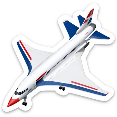 Concorde - British Airways (Model Year: 2020) (Iconic colour: White with blue and red) sticker